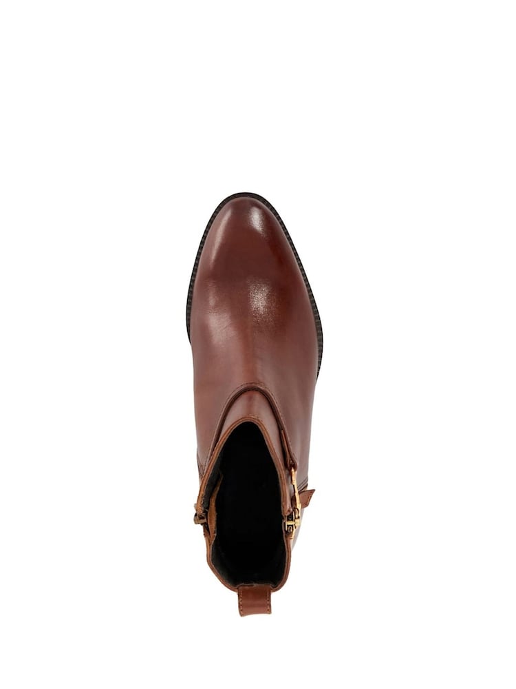 Dune London Brown Parklyn Ankle Boots - Image 6 of 6