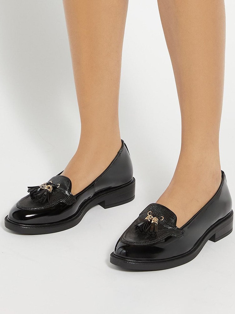 Negro - Mocasines con borla y ribete Grape de Dune London - Imagen 1 de 6 Negro - Mocasines con borla y ribete Grape de Dune London - Imagen 1 de 6