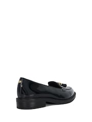 Dune London Black Wide Fit Grape Branded Tassel Trim Loafers - Image 4 of 6