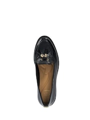 Dune London Black Wide Fit Grape Branded Tassel Trim Loafers - Image 5 of 6