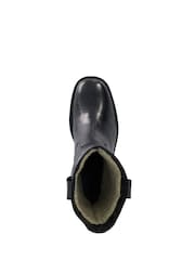 Dune London Black Paytyn Cosy Lining Pull On Boots - Image 5 of 6