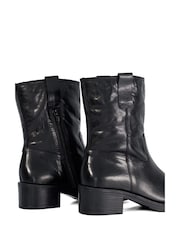 Dune London Black Paytyn Cosy Lining Pull On Boots - Image 6 of 6