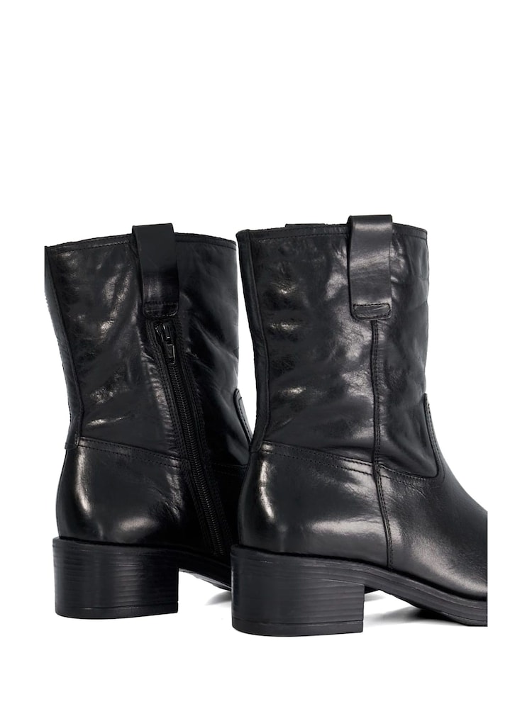 Dune London Black Paytyn Cosy Lining Pull On Boots - Image 6 of 6