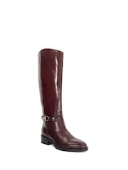 Dune London Red Tucci Snaffle Rider Boots - Image 4 of 6