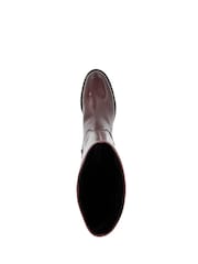 Dune London Red Tucci Snaffle Rider Boots - Image 5 of 6