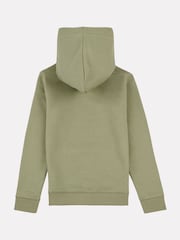 New Balance Green Boys Brush Back Stacked Logo Hoodie - Image 7 of 8