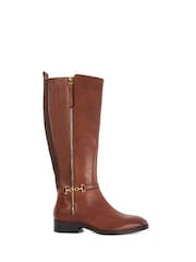 Dune London Brown Standard Fit Taylyn Knee High Boots - Image 2 of 6