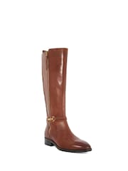 Dune London Brown Standard Fit Taylyn Knee High Boots - Image 3 of 6