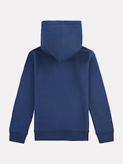 New Balance Blue Light Boys Brush Back Stacked Logo Hoodie - Image 2 of 3