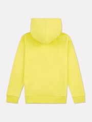 New Balance Yellow Kids French Terry Stacked Logo 100% Cotton Hoodie - Image 2 of 3