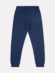 New Balance Light Blue Boys 100% Cotton French Terry Stacked Logo Joggers - Image 7 of 8