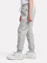 New Balance Grey Boys Brush Back Stacked Logo Joggers - Image 2 of 8