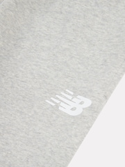 New Balance Grey Boys Brush Back Stacked Logo Joggers - Image 8 of 8
