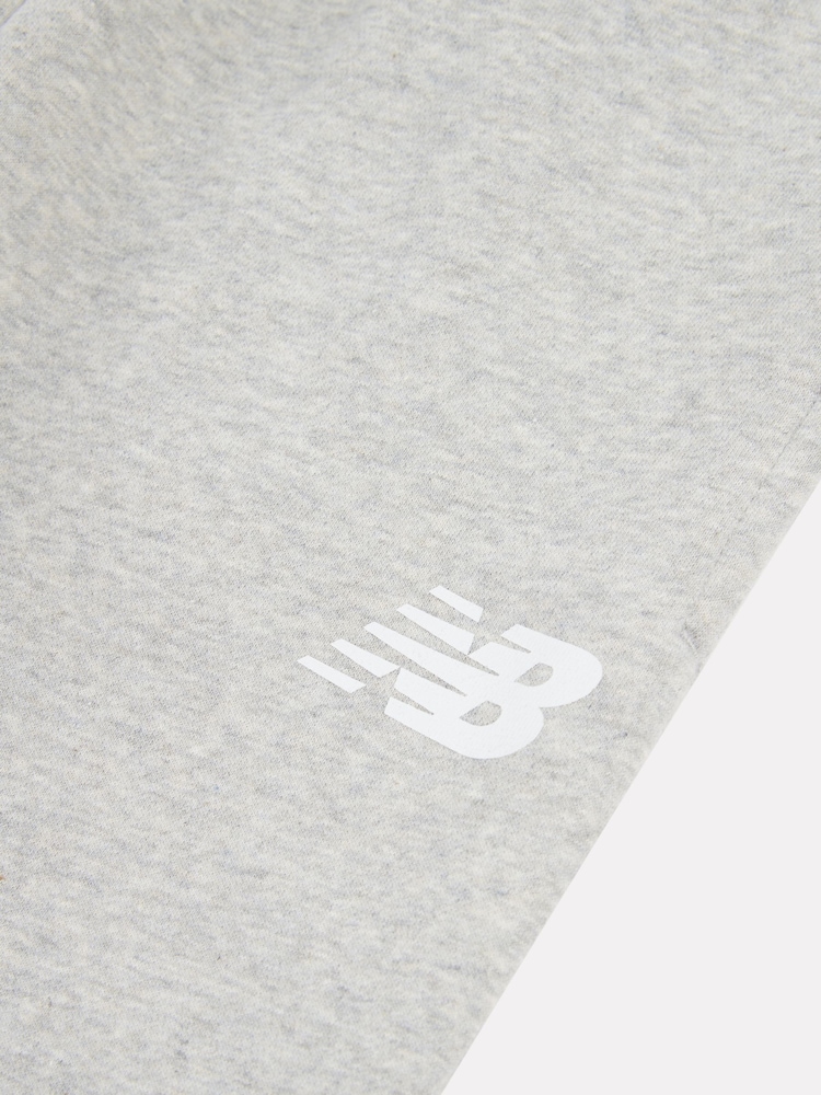 New Balance Grey Boys Brush Back Stacked Logo Joggers - Image 8 of 8