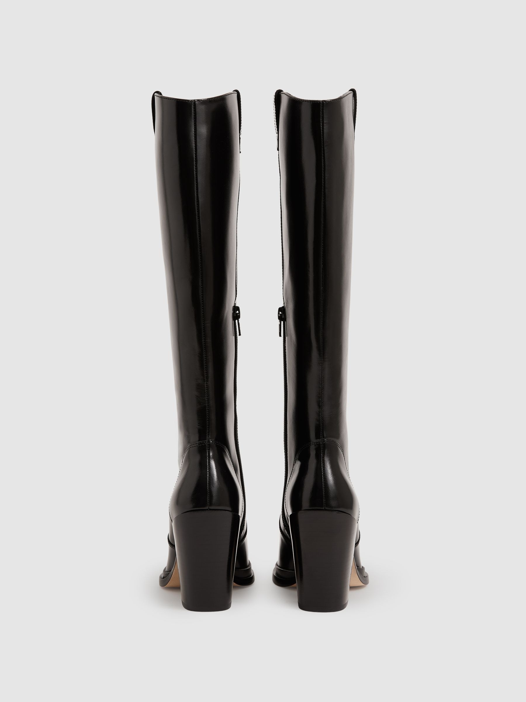 ユエページ 18点 Buy Paige Leather Knee-High Block-Heel Boots from Next USA