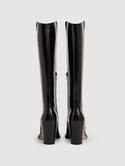 Paige Leather Knee-High Block-Heel Boots - Image 3 of 4