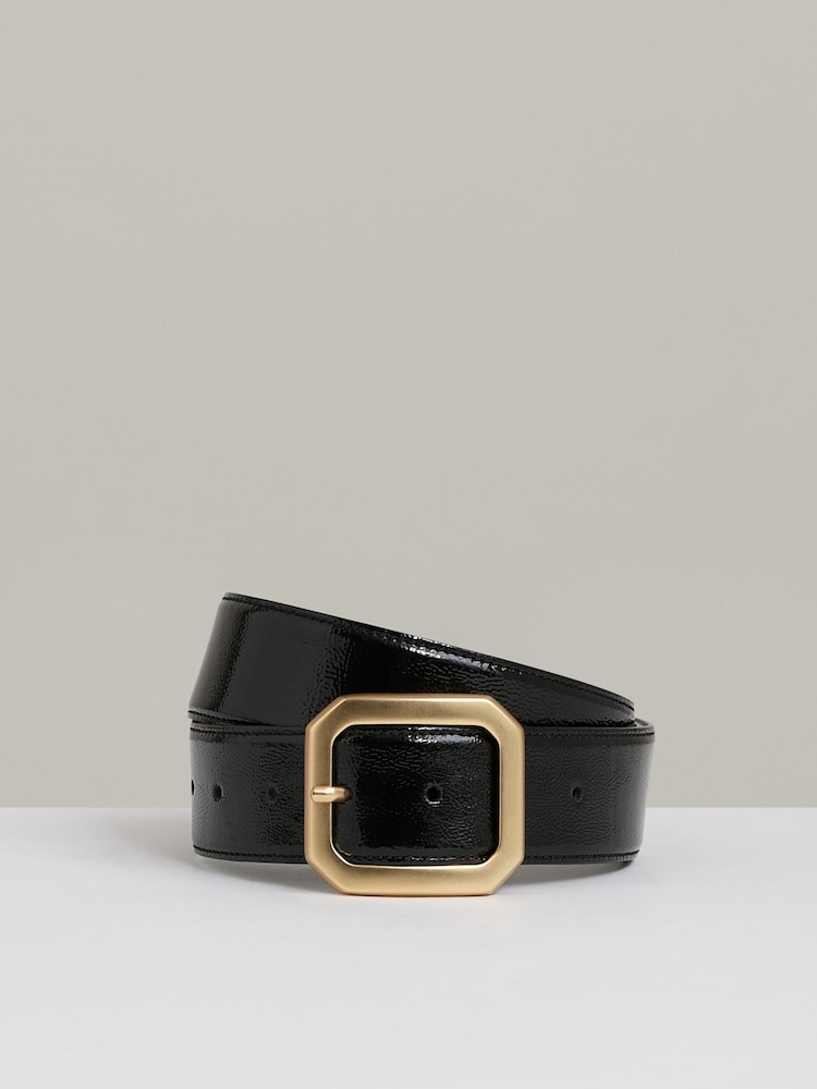 Reiss Edna Leather Edged-Buckle Belt - Slika 1 iz 4