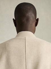 Reiss Stone Harlan Brushed Wool-Blend Bomber Jacket - Image 6 of 7