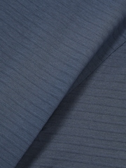 Reiss Airforce Blue Leo Mercerised-Cotton Ribbed T-Shirt - Image 6 of 6