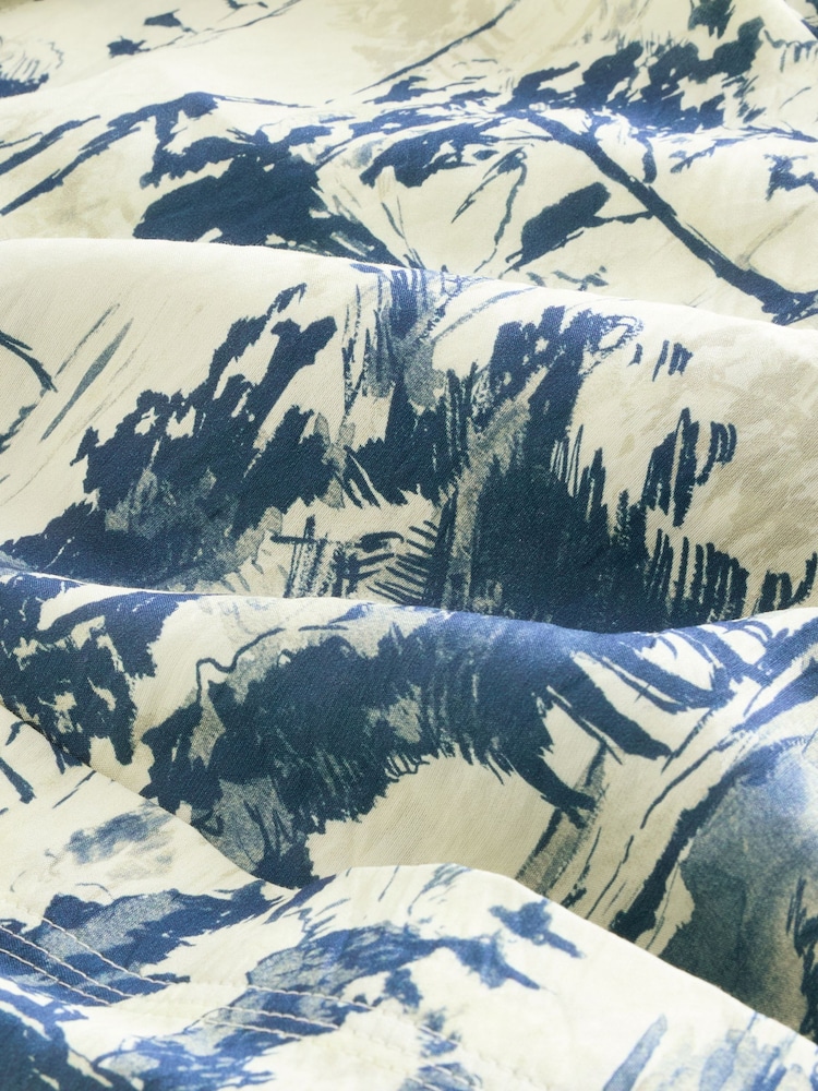 Blue Scenic Print Long Sleeve Button Down Shirt - Image 2 of 3