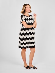 JoJo Maman Bébé Cream Maternity Knitted Beach Cover-Up Dress - Image 3 of 4