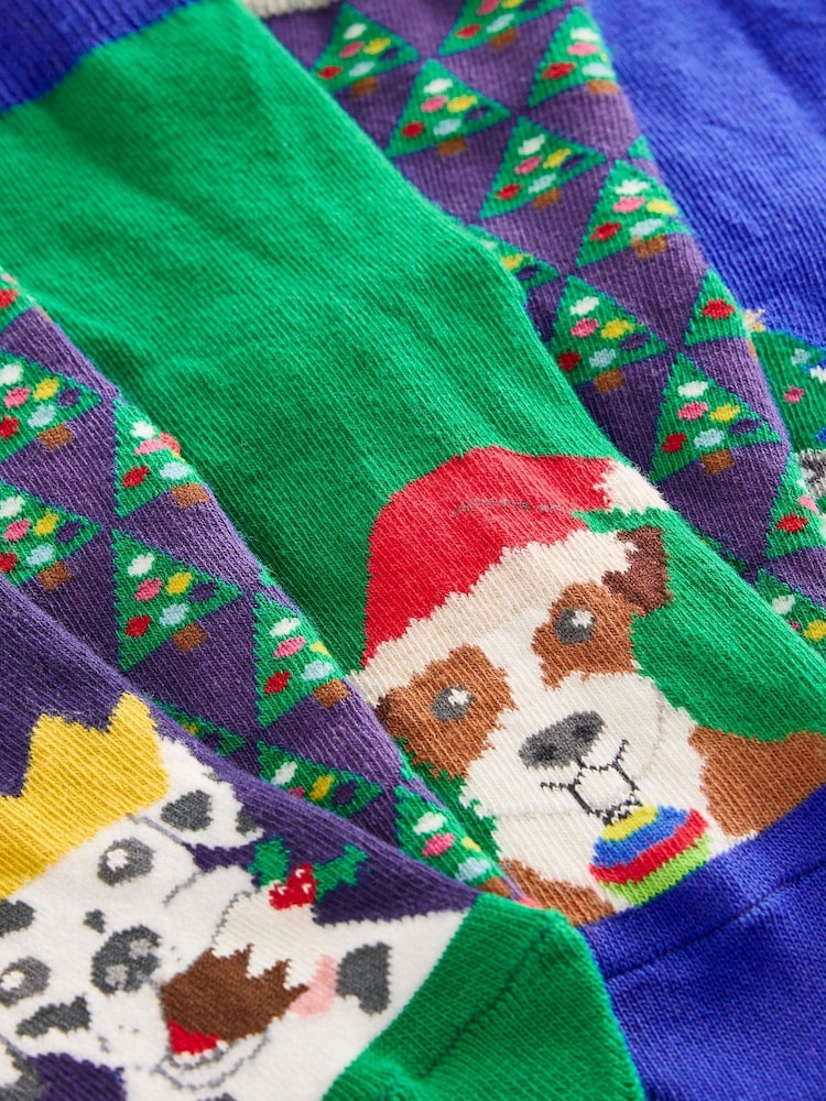 Boden Blue Socks 5 Pack - Image 2 of 2