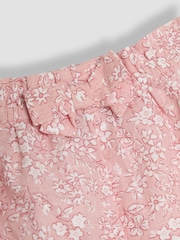 JoJo Maman Bébé Pink Floral 2-Piece Collar Body & Bloomers Set - Image 6 of 7