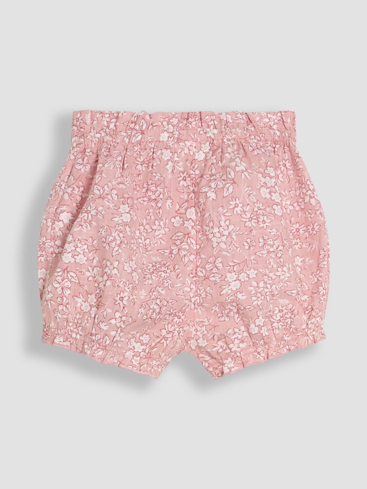 JoJo Maman Bébé Pink Floral 2-Piece Collar Body & Bloomers Set - Image 7 of 7 JoJo Maman Bébé Pink Floral 2-Piece Collar Body & Bloomers Set - Image 7 of 7