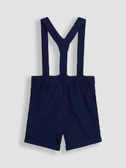 JoJo Maman Bébé Blue 2-Piece Baby Grandad Shirt & Shorts Set - Image 6 of 6