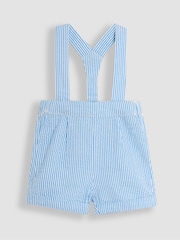 JoJo Maman Bébé Blue 2-Piece Grandad Shirt & Shorts Set with Bow Tie - Image 5 of 9