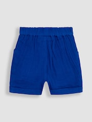 JoJo Maman Bébé Ecru Safari Friends 2-Piece Cheesecloth T-Shirt & Shorts Set - Image 5 of 6