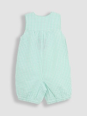 JoJo Maman Bébé Green Mouse Appliqué Dungarees - Image 2 of 3