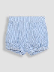 JoJo Maman Bébé Blue 2-Piece Classic Body & Stripe Shorts Set - Image 7 of 9
