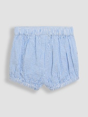 JoJo Maman Bébé Blue 2-Piece Classic Body & Stripe Shorts Set - Image 8 of 9