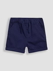 JoJo Maman Bébé Blue Sailboat 2-Piece Printed Shirt & Twill Shorts Set - Image 4 of 6