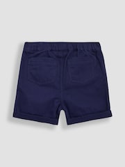 JoJo Maman Bébé Blue Sailboat 2-Piece Printed Shirt & Twill Shorts Set - Image 5 of 6