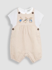Conjunto corporal JoJo Maman Bébé 2de Peter Rabbit™ Dungarees & - Imagem 1 de 6