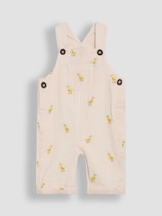 JoJo Maman Bébé Yellow 2-Piece Chicks Embroidered Dungarees & Body Set - Image 4 of 4