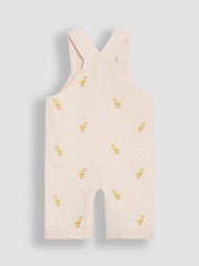 JoJo Maman Bébé Yellow 2-Piece Chicks Embroidered Dungarees & Body Set - Image 5 of 6