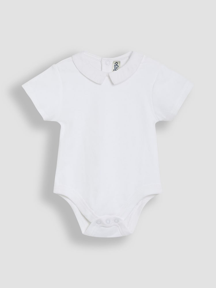JoJo Maman Bébé Yellow 2-Piece Chicks Embroidered Dungarees & Body Set - Image 6 of 6