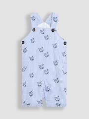 JoJo Maman Bébé Blue 2-Piece Chicks Embroidered Dungarees & Body Set - Image 2 of 7