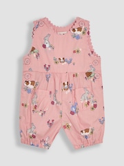 Conejillo de indias rosa - JoJo Maman Bébé Printed 100% Cotton Dungarees - Imagen 1 de 3