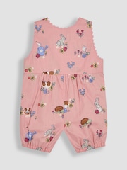 Conejillo de indias rosa - JoJo Maman Bébé Printed 100% Cotton Dungarees - Imagen 2 de 3