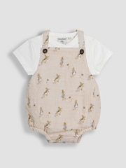 JoJo Maman Bébé 2-Piece Peter Rabbit™ Dungarees & Body Set - Imagen 1 de 9