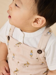 JoJo Maman Bébé 2-Piece Peter Rabbit™ Dungarees & Body Set - Imagen 9 de 9