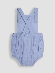 JoJo Maman Bébé Navy 2-Piece Anchor Print Dungarees & Body Set - Image 6 of 9