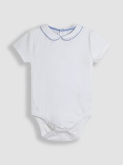 JoJo Maman Bébé Navy 2-Piece Anchor Print Dungarees & Body Set - Image 7 of 9