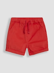 JoJo Maman Bébé Red Seaside 2-Piece Printed Shirt & Twill Shorts Set - Image 5 of 6