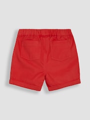 JoJo Maman Bébé Red Seaside 2-Piece Printed Shirt & Twill Shorts Set - Image 6 of 6