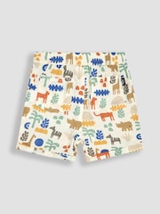 JoJo Maman Bébé Ecru Safari Printed Shirt & Shorts Set 2 Piece - Image 5 of 7